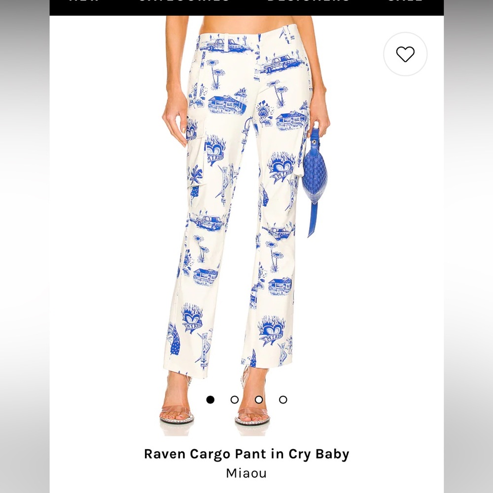 Miaou Raven Cargo Pant in Cry Baby
